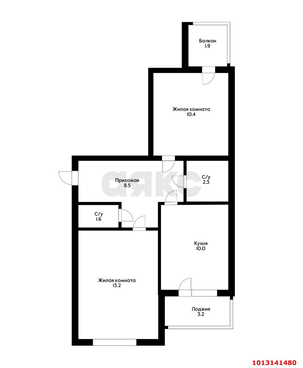 Фото №2: 2-комнатная квартира 51 м² - Краснодар, имени Петра Метальникова, ул. Московская, 158