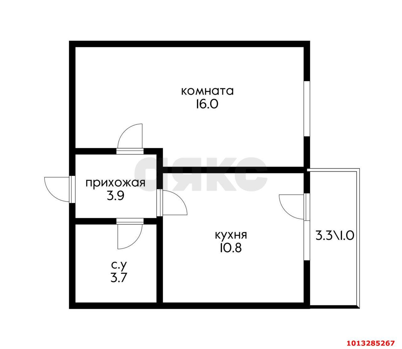 Фото №7: 1-комнатная квартира 35 м² - Краснодар, Прикубанский внутригородской округ, 