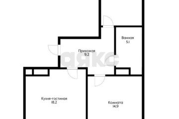 Фото №1: 2-комнатная квартира 65 м² - Краснодар, мкр. жилой комплекс Свобода, ул. Домбайская, 55