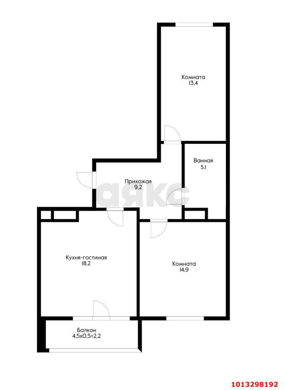 Фото №18: 2-комнатная квартира 65 м² - Краснодар, жилой комплекс Свобода, ул. Домбайская, 55