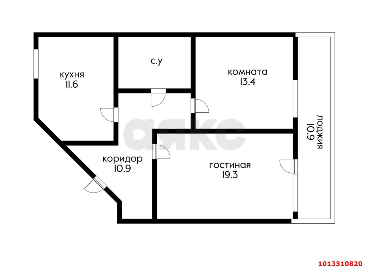 Фото №14: 2-комнатная квартира 70 м² - Краснодар, жилой комплекс Сокольники, ул. имени М.Е. Соколова, 86к2