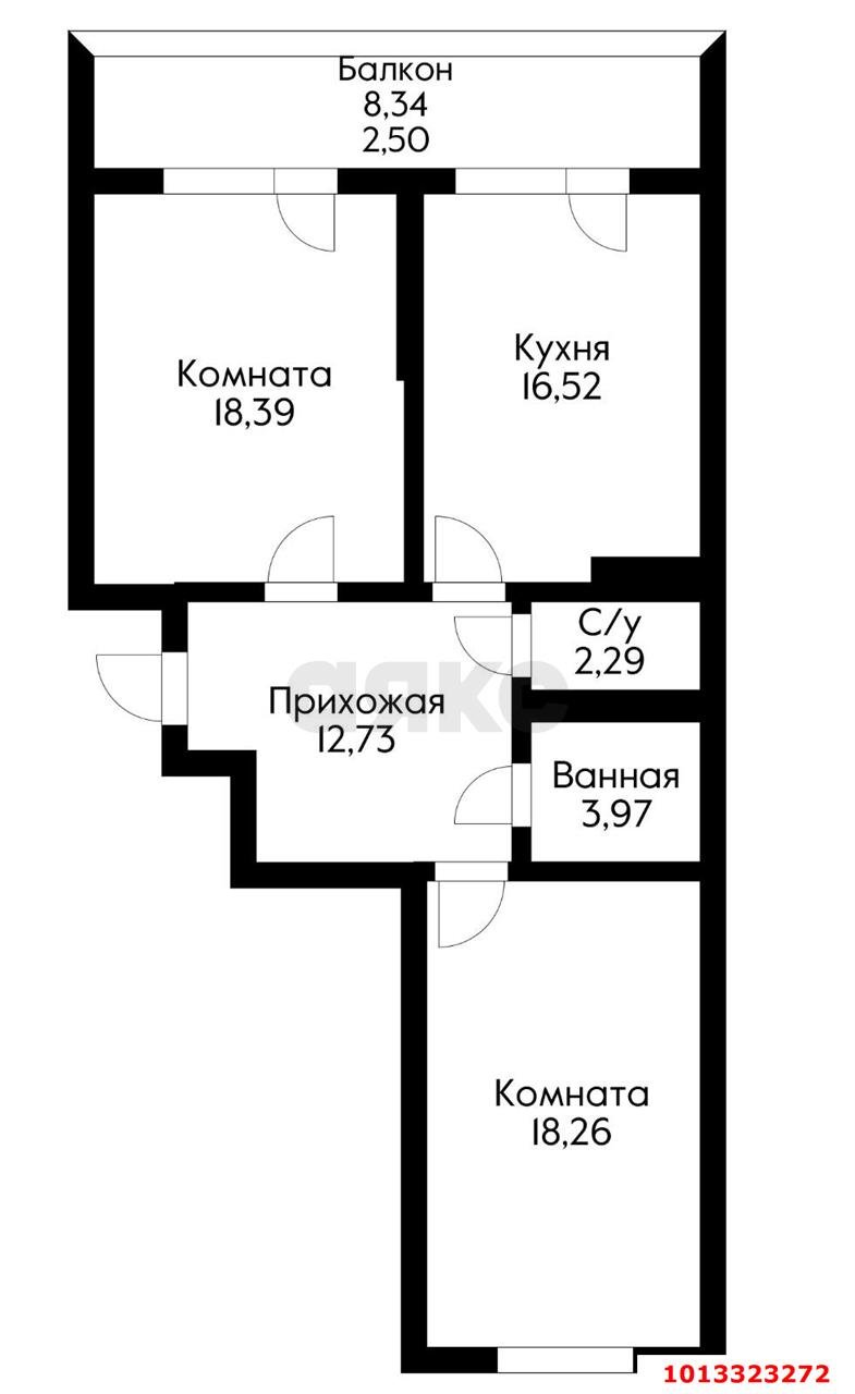 Фото №5: 2-комнатная квартира 80 м² - Краснодар, Солнечный, ул. Казбекская, 17