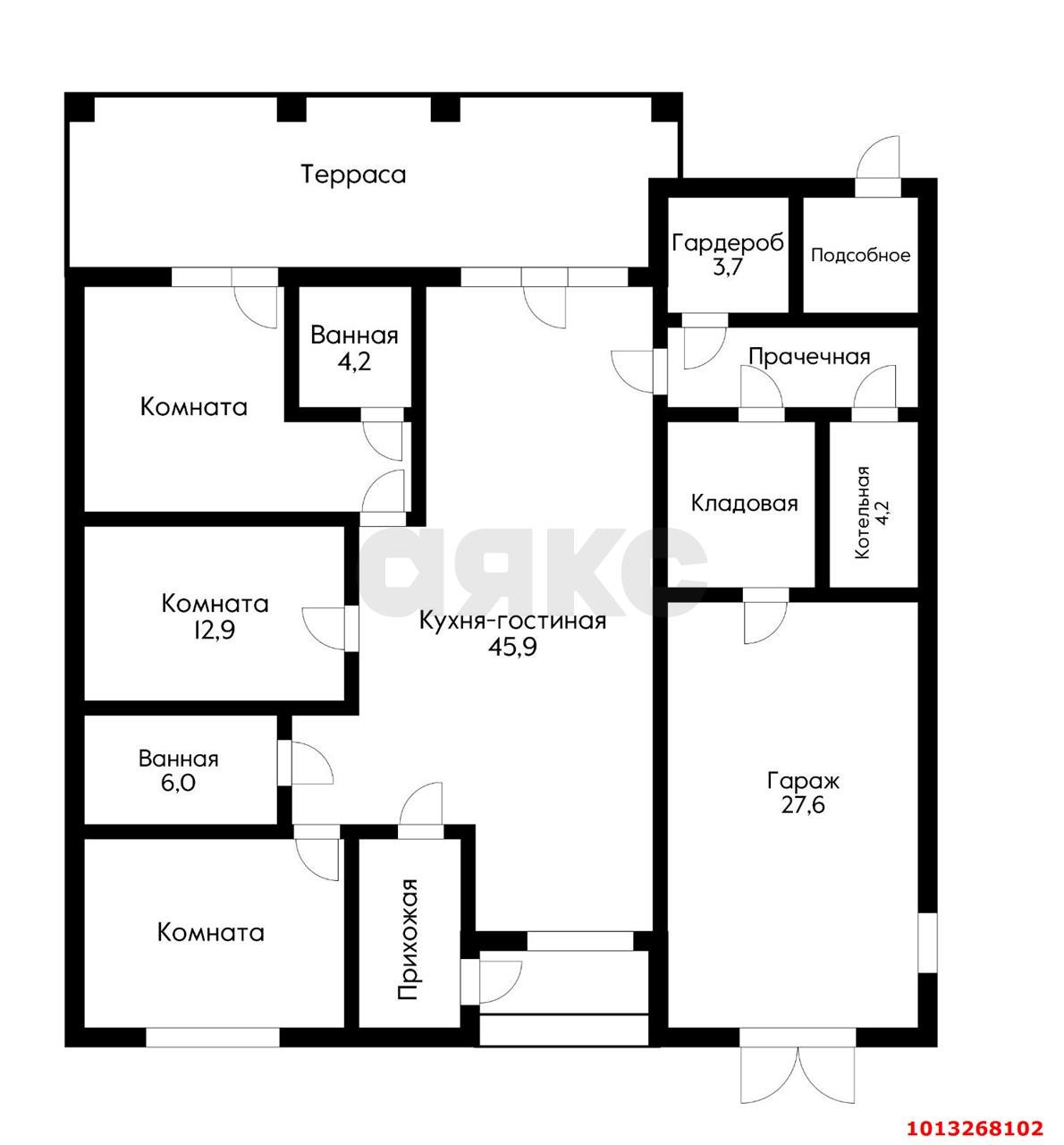 Фото №6: Дом 187 м² + 8 сот. - Старокорсунская, коттеджный  Зелёный Берег, пр-д 3-й Коттеджный, 7