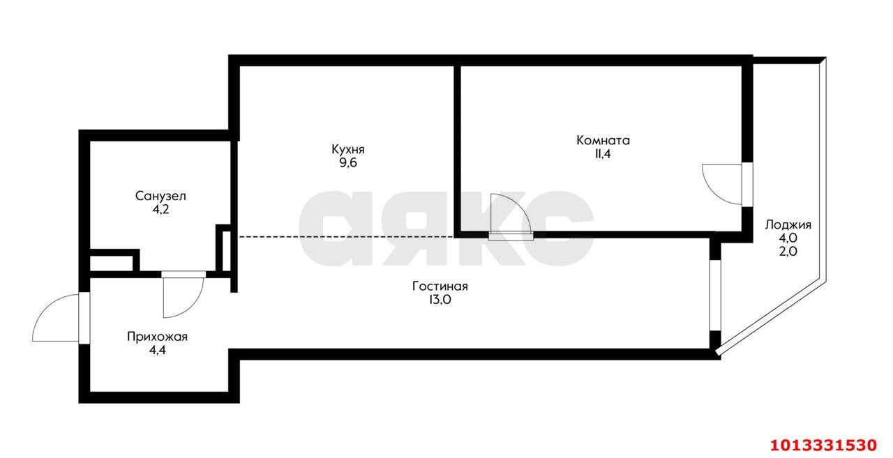 Фото №15: 2-комнатная квартира 47 м² - Краснодар, жилой комплекс Дружный, ул. Адмирала Серебрякова, 3