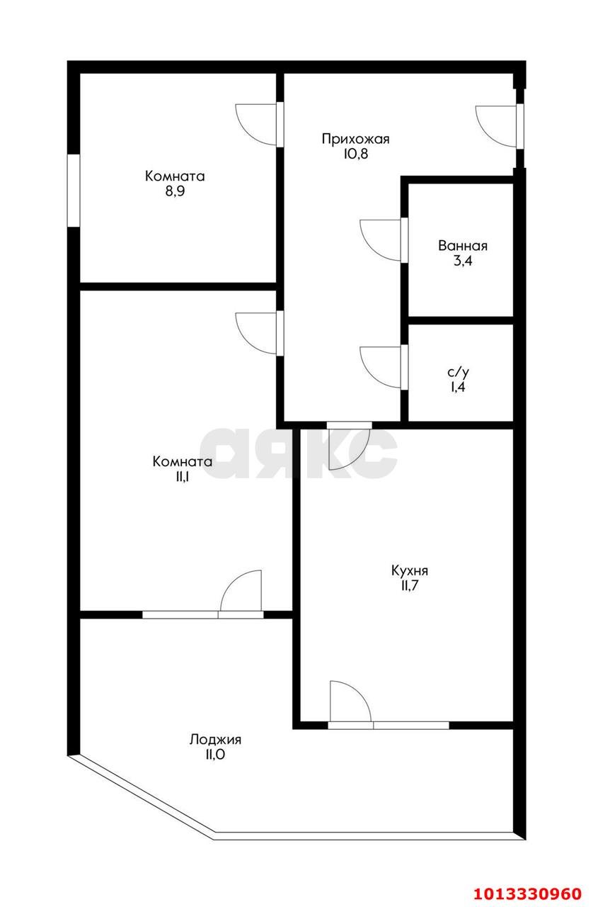 Фото №16: 2-комнатная квартира 60 м² - Краснодар, жилой комплекс Символ, 