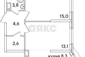 Фото №2: 2-комнатная квартира 47 м² - Краснодар, мкр. жилой комплекс Самолёт-2, ул. Западный Обход, 57