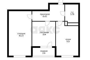 Фото №2: 2-комнатная квартира 48 м² - Краснодар, мкр. жилой комплекс Архитектор, 