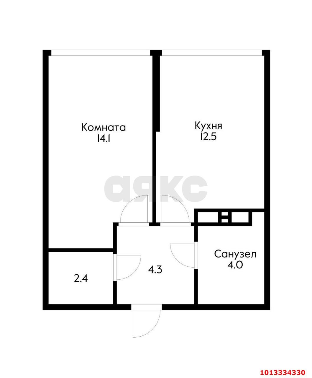 Фото №2: 1-комнатная квартира 37 м² - Краснодар, Догма Парк, ул. Марины Цветаевой, 1