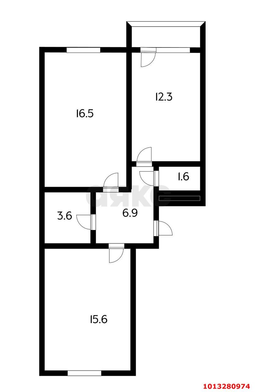 Фото №12: 2-комнатная квартира 54 м² - Краснодар, жилой комплекс Керченский, ул. им. Героя Сарабеева В.И., 5к3