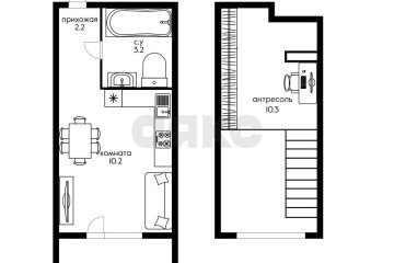 Фото №2: 1-комнатная квартира 26 м² - Краснодар, мкр. жилой комплекс Британия-2, ул. Генерала Петрова, 43