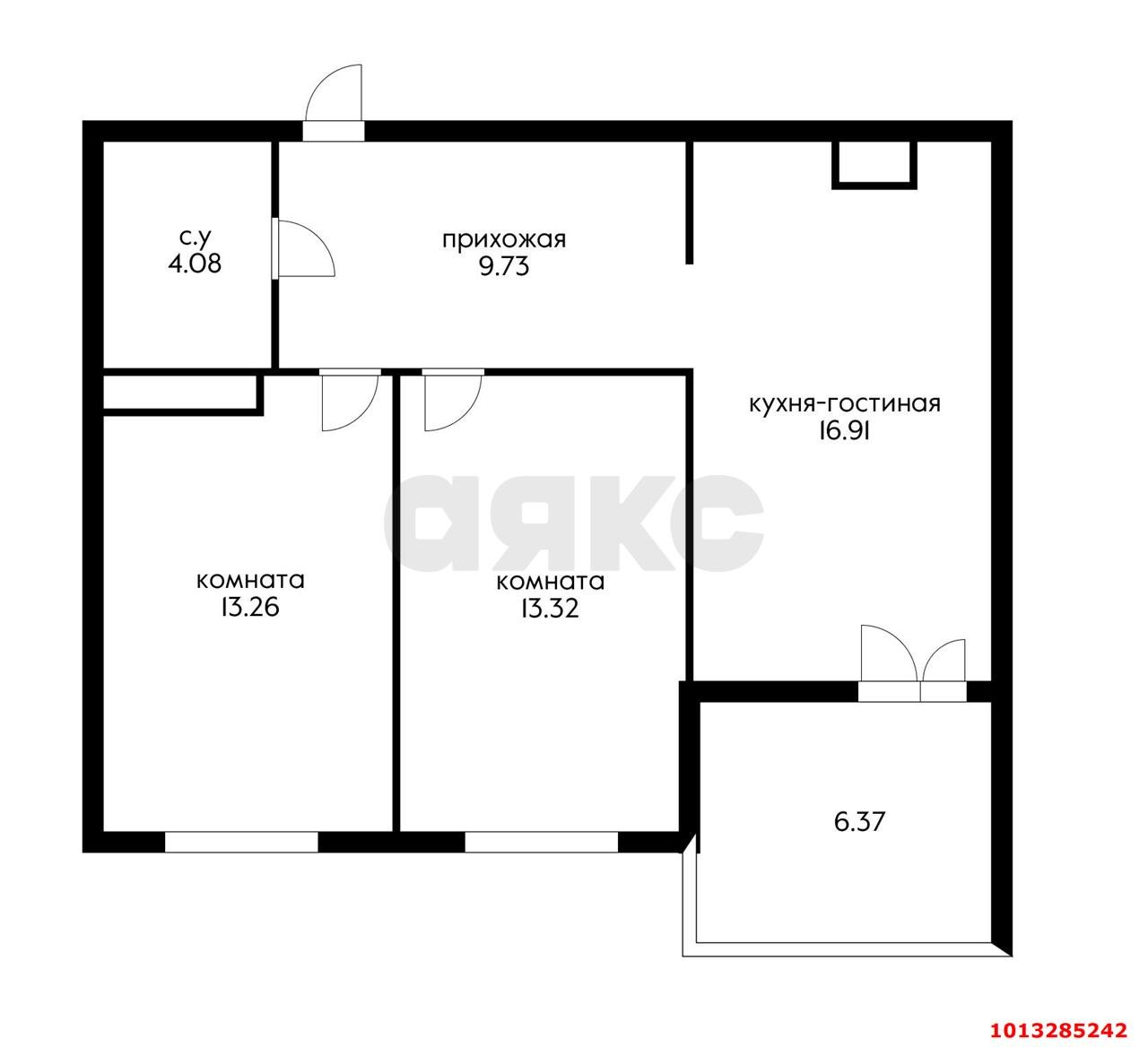 Фото №20: 2-комнатная квартира 68 м² - Краснодар, Любимово, 2