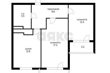 Фото №5: 2-комнатная квартира 63 м² - Белореченск, ул. Луначарского, 119