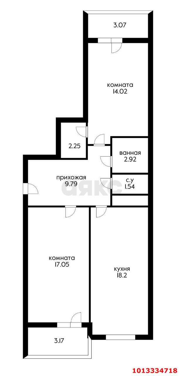 Фото №2: 2-комнатная квартира 74 м² - Краснодар, Пашковский, ул. Бородинская, 156/2