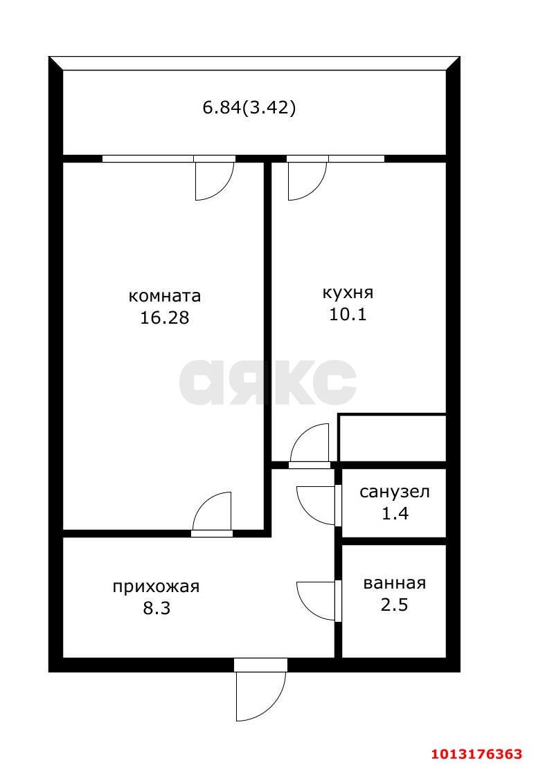 Фото №18: 1-комнатная квартира 45&nbsp;м², 16/24&nbsp;эт. - Краснодар, Карасунский внутригородской округ, Гидростроителей, мкр. жилой комплекс 7 Вершин, пр-кт имени писателя Знаменского, 9к4