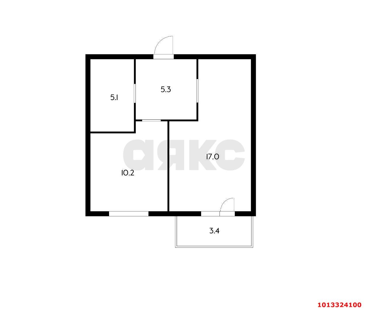 Фото №15: 1-комнатная квартира 38 м² - Краснодар, жилой комплекс Зелёный квартал, ул. Таманская, 159/2