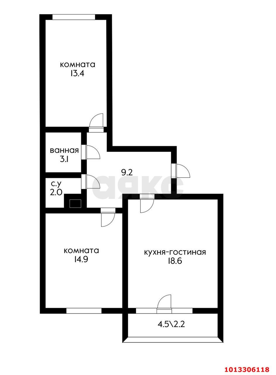 Фото №6: 2-комнатная квартира 67 м² - Краснодар, жилой комплекс Свобода, ул. Домбайская, 55