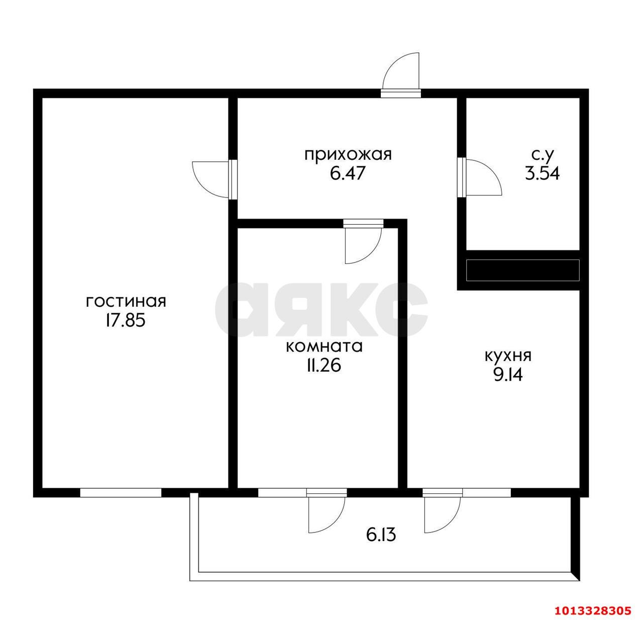 Фото №18: 2-комнатная квартира 53 м² - Краснодар, имени Петра Метальникова, ул. Петра Метальникова, 26