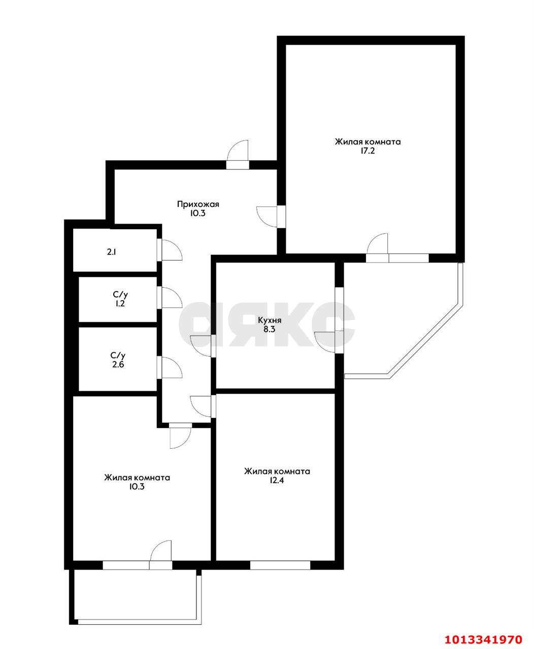 Фото №20: 3-комнатная квартира 67 м² - Краснодар, Центральный, ул. Володи Головатого, 298