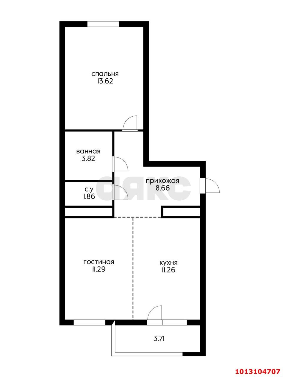 Фото №8: 2-комнатная квартира 55 м² - Краснодар, жилой комплекс Облака, ул. имени Генерала Корнилова, 9к2