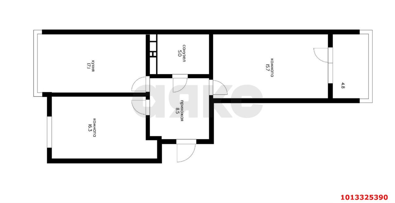 Фото №16: 2-комнатная квартира 67 м² - Краснодар, жилой комплекс Отражение, ул. Конгрессная, 41к1