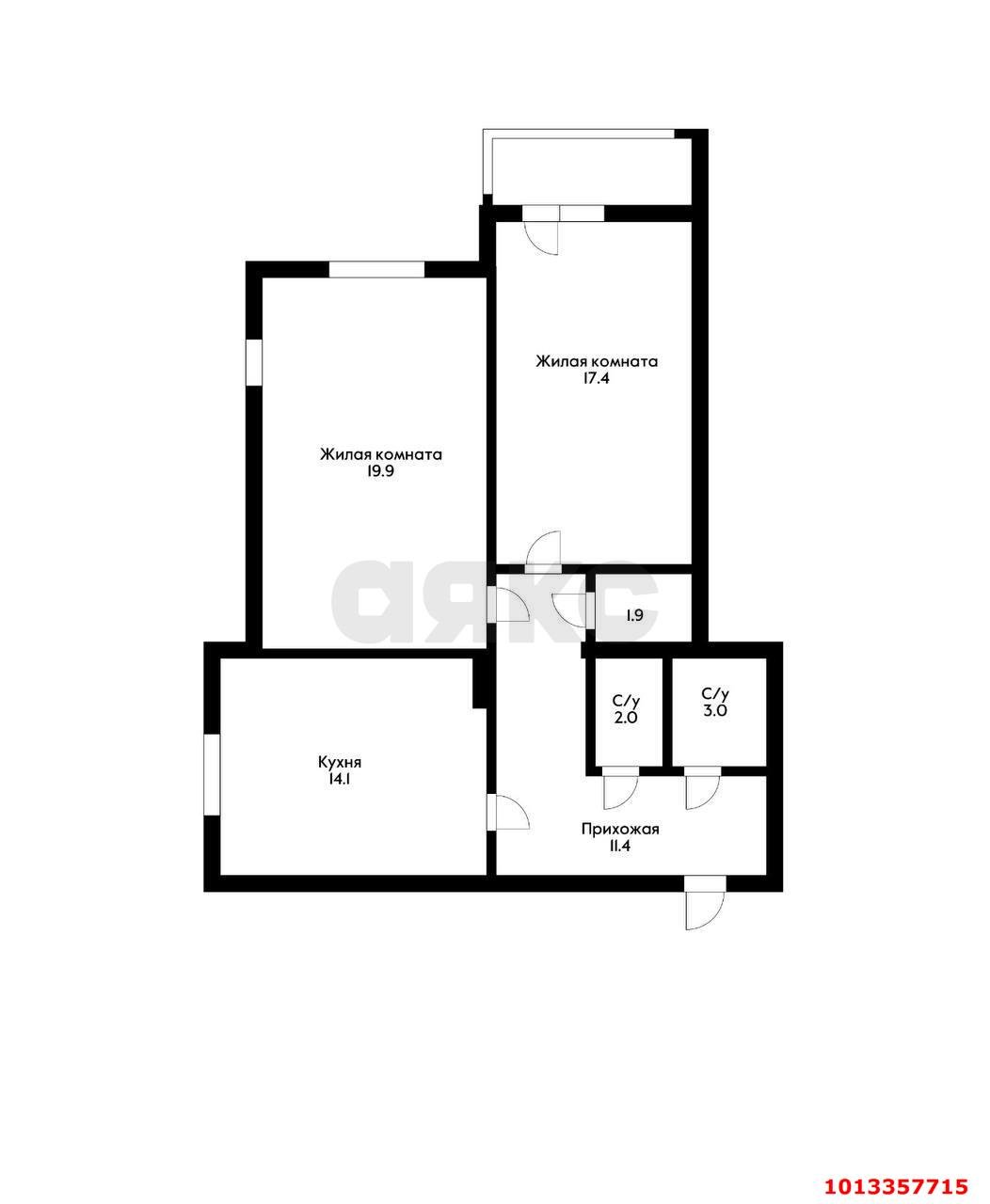 Фото №8: 2-комнатная квартира 70 м² - Краснодар, Пашковский, ул. Лавочкина, 17