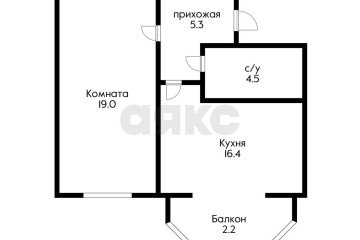 Фото №2: 1-комнатная квартира 45 м² - Энем, ул. Калинина, 77