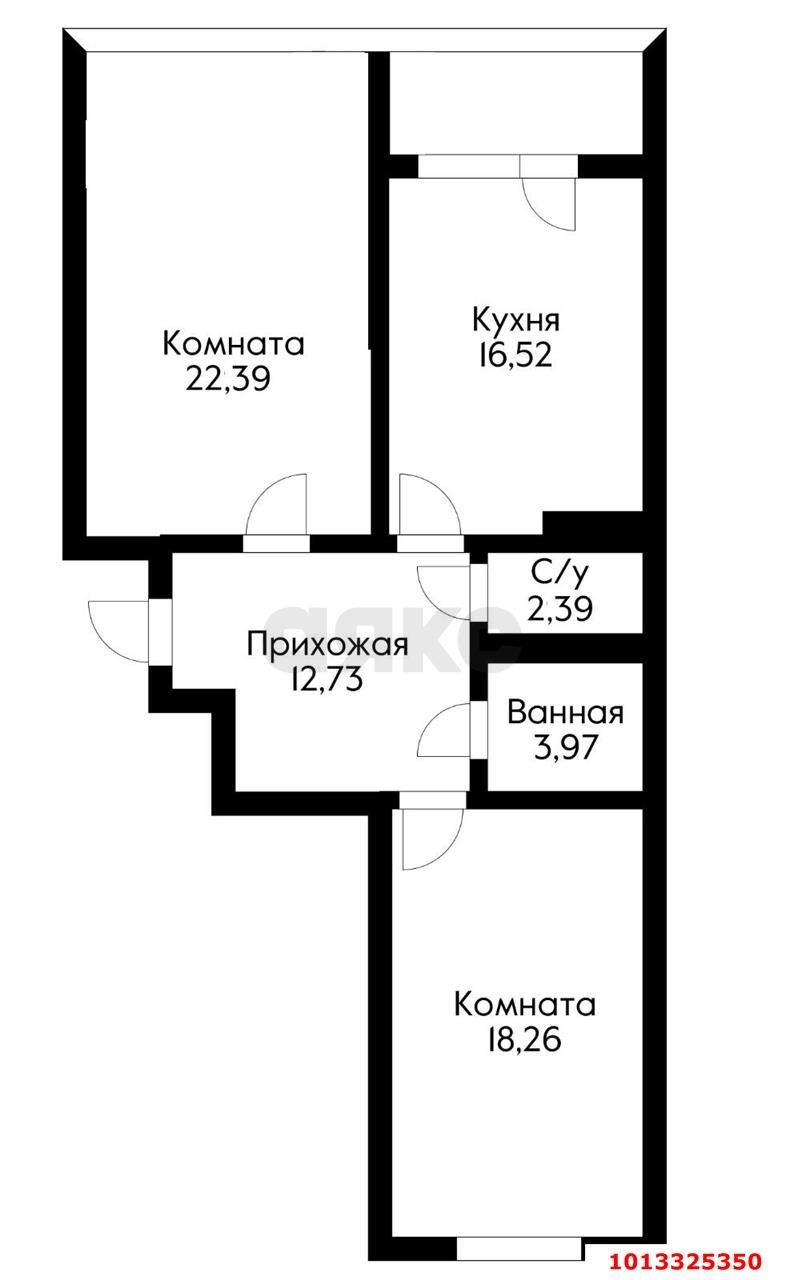 Фото №13: 2-комнатная квартира 74 м² - Краснодар, Центральный, ул. Октябрьская, 181/2