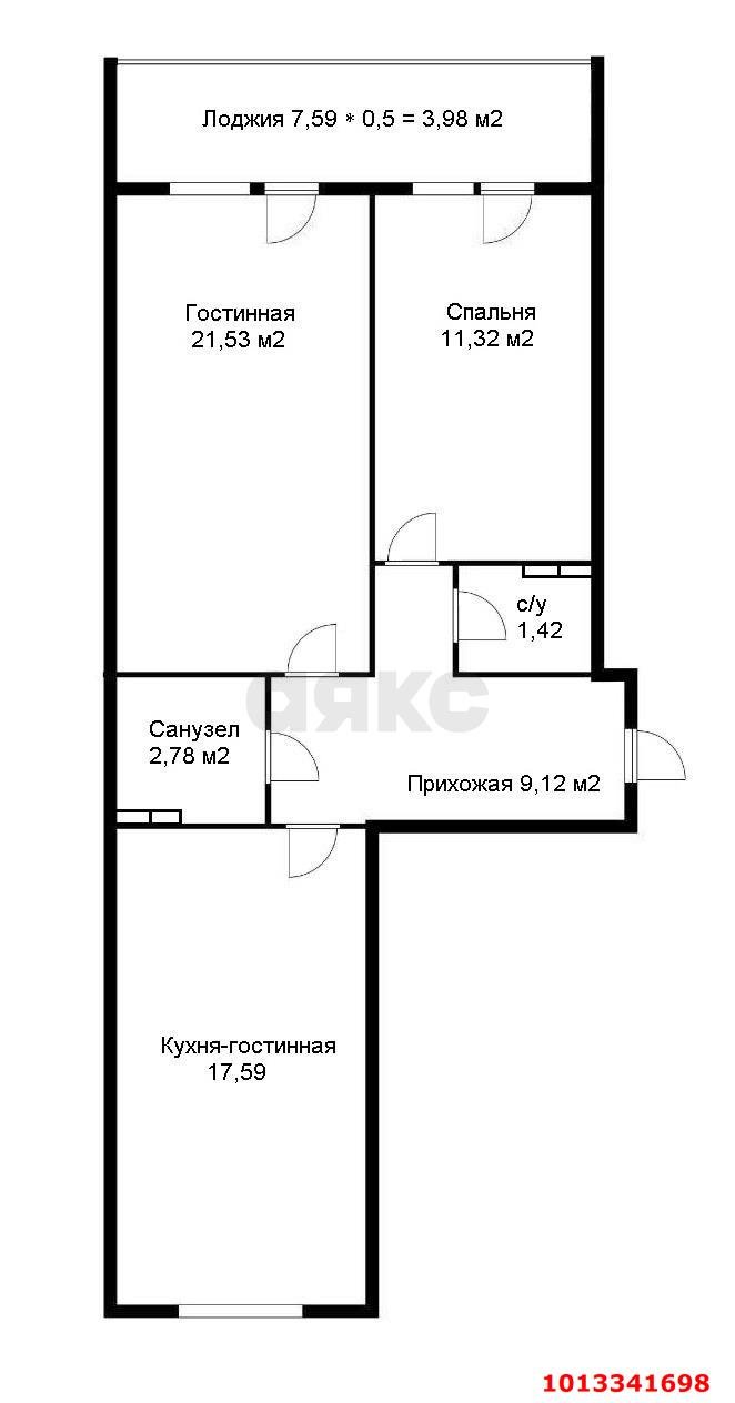 Фото №12: 2-комнатная квартира 79 м² - Краснодар, Почтовый, пр-кт имени писателя Знаменского, 9к1