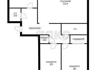 Фото №4: 3-комнатная квартира 114 м² - Краснодар, мкр. Западный внутригородской округ, ул. Бабушкина, 295