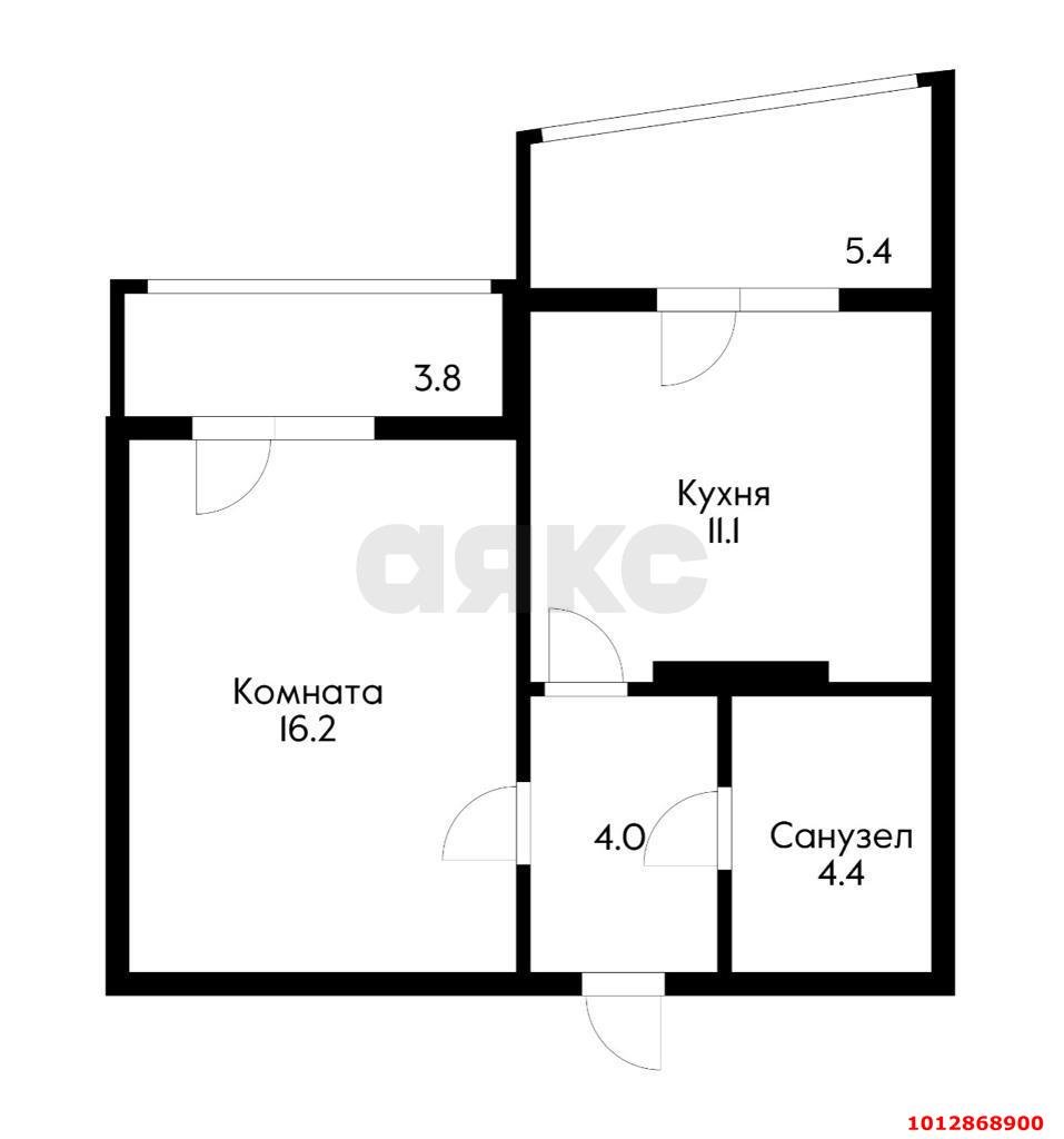 Фото №7: 1-комнатная квартира 35 м² - Краснодар, Новый, ул. 9-я Тихая, 11