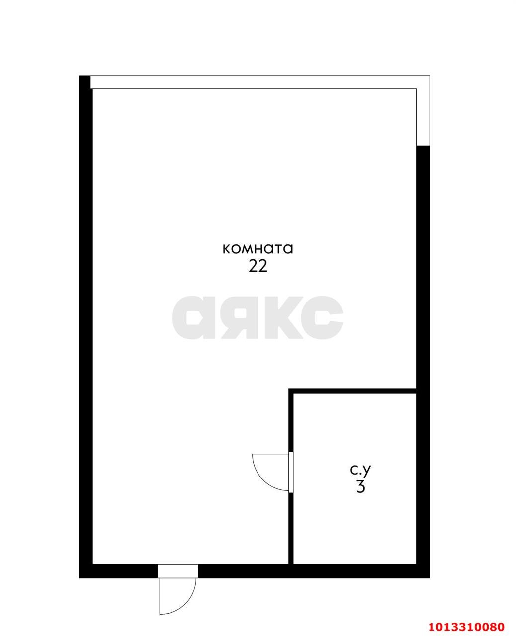 Фото №4: Студия 24 м² - Берёзовый, Витаминкомбинат, ул. 2-я Целиноградская, 38/3