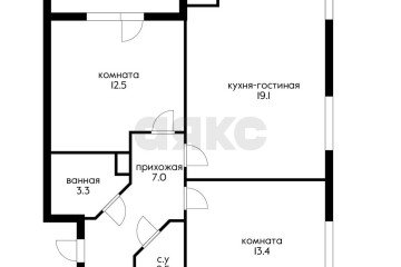 Фото №4: 2-комнатная квартира 62 м² - Краснодар, мкр. Парк Победы, 