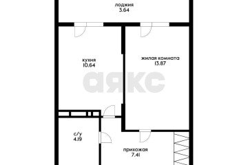 Фото №2: 1-комнатная квартира 43 м² - Знаменский, мкр. Родные Просторы, 