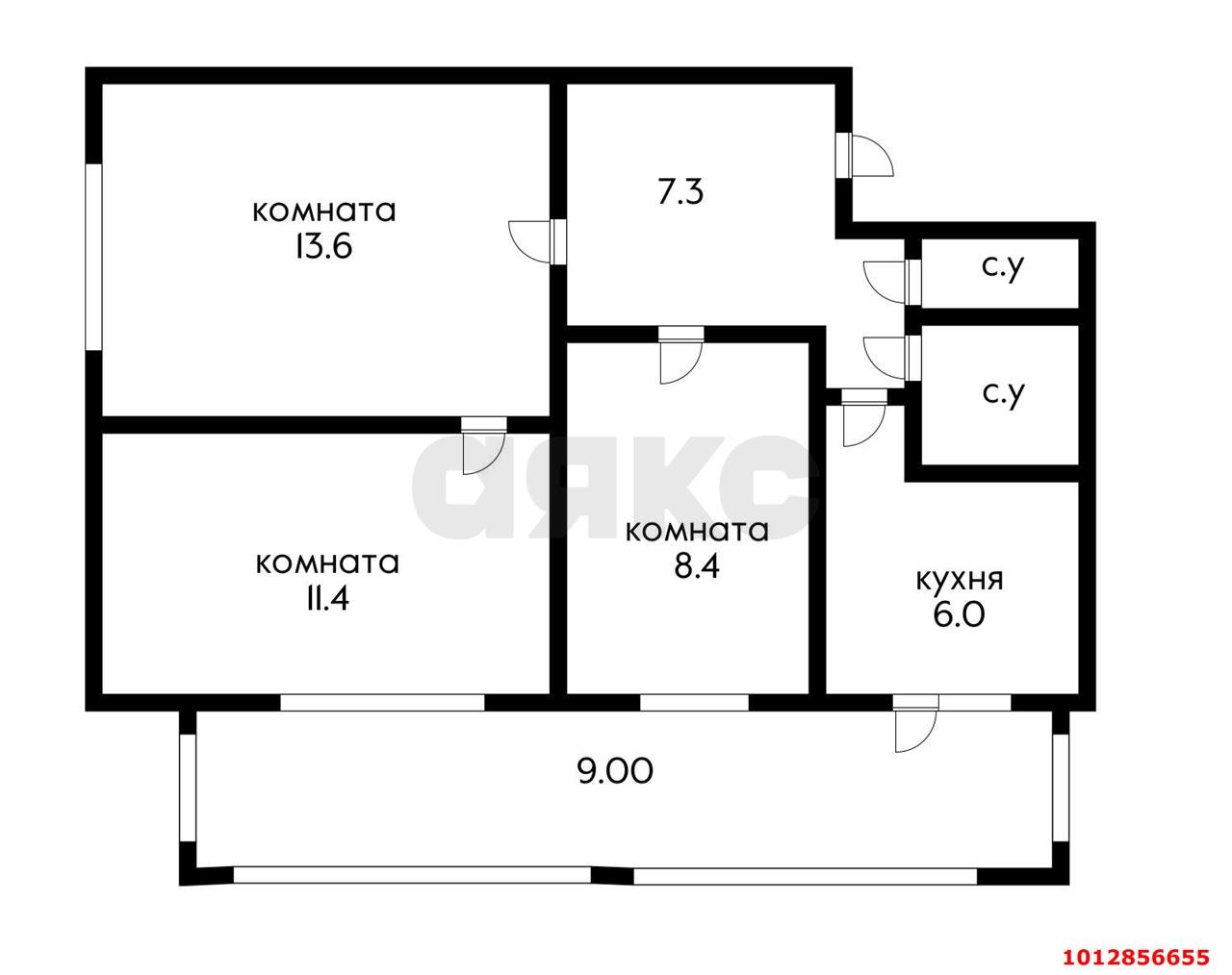 Фото №16: 3-комнатная квартира 65 м² - Краснодар, Черёмушки, ул. Старокубанская, 120