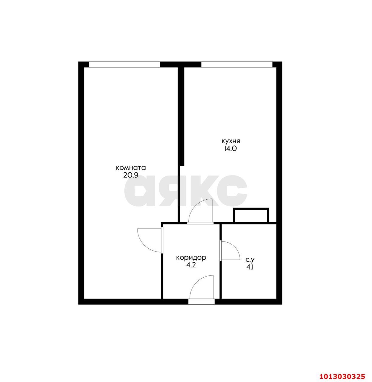 Фото №15: 1-комнатная квартира 43 м² - Новая Адыгея, жилой комплекс Мега-Победа 2, ул. Песочная, 1к1