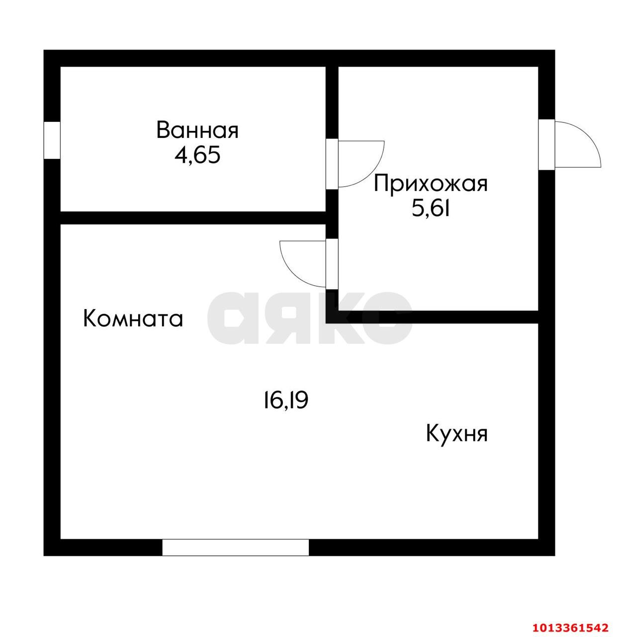 Фото №5: Студия 26 м² - Яблоновский, ул. Гагарина, 157к1