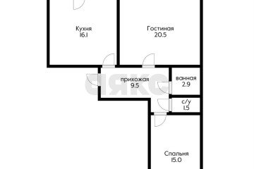 Фото №1: 2-комнатная квартира 68 м² - Краснодар, мкр. жилой комплекс Смоленский, ул. Восточно-Кругликовская, 32