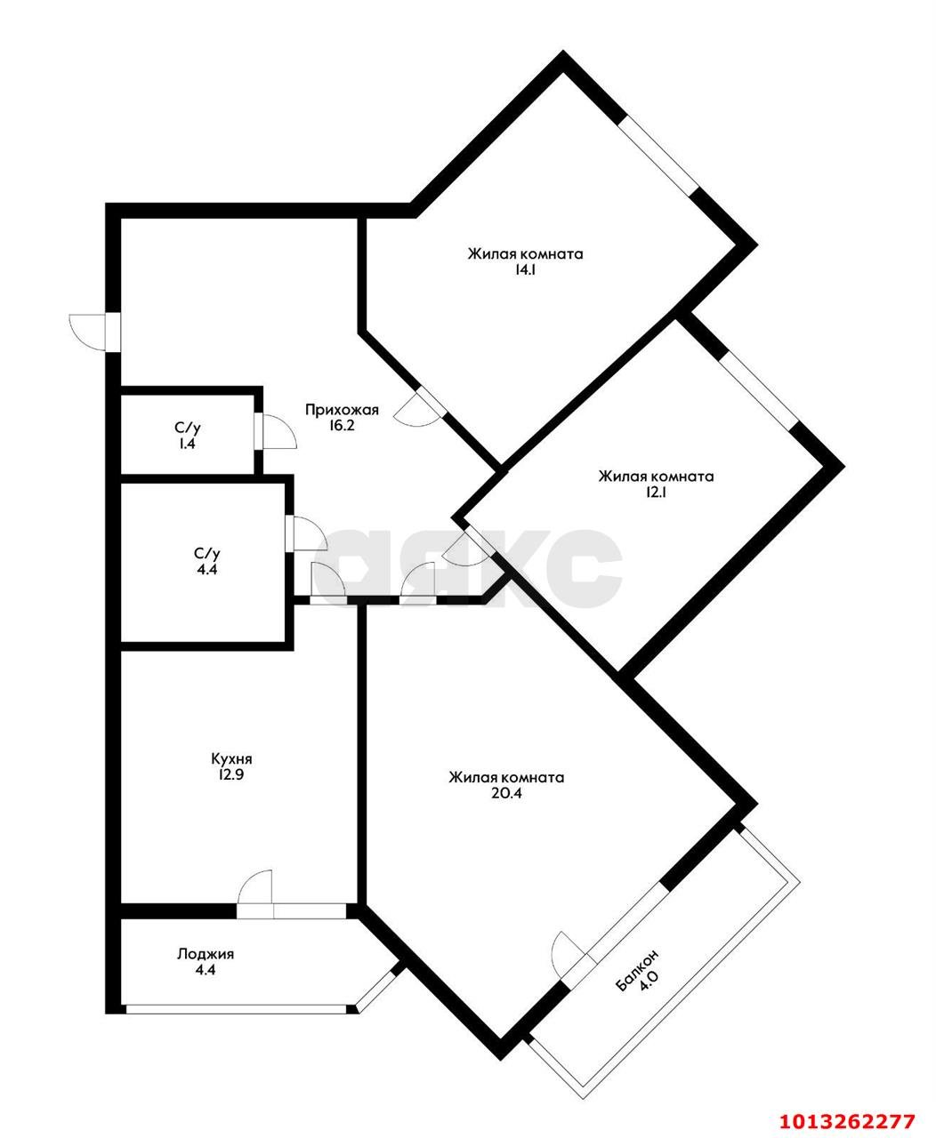 Фото №24: 3-комнатная квартира 92 м² - Краснодар, жилой комплекс Бауинвест, ул. имени 40-летия Победы, 184к2