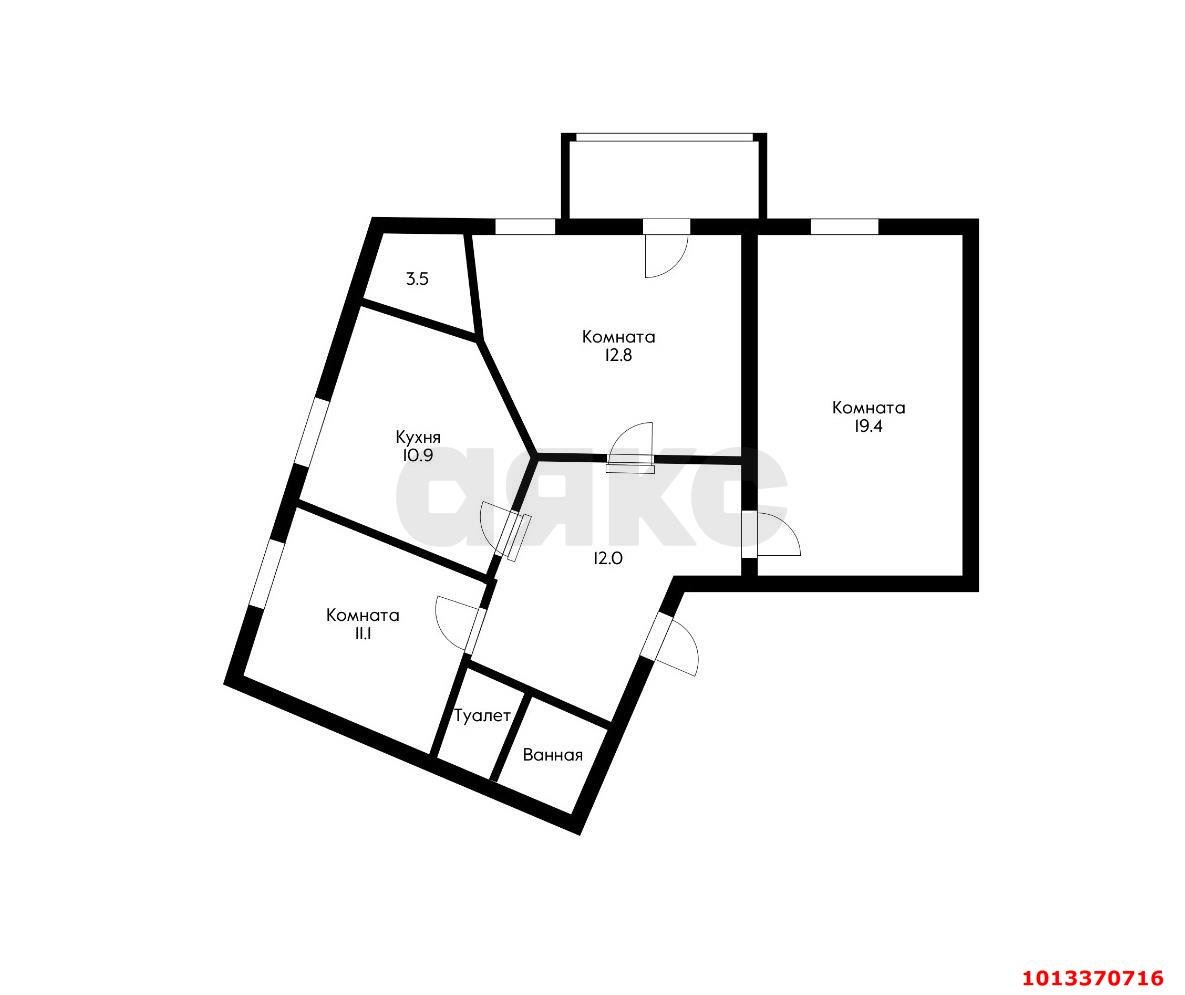 Фото №4: 3-комнатная квартира 72 м² - Краснодар, Дубинка, ул. Ставропольская, 4