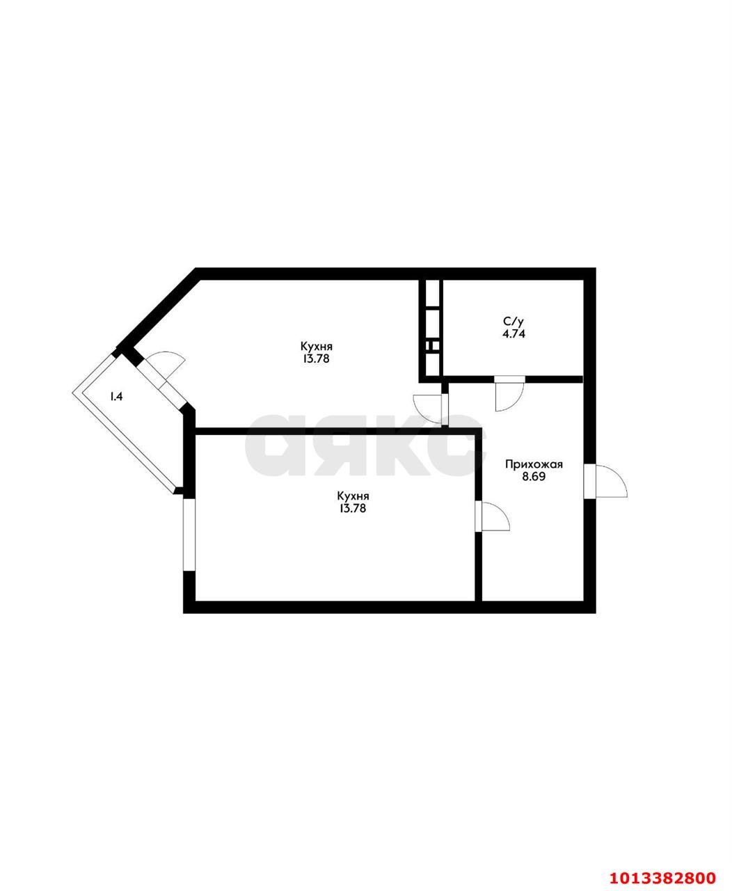 Фото №9: 1-комнатная квартира 46 м² - Краснодар, Пашковский, ул. Леонида Лаврова, 4