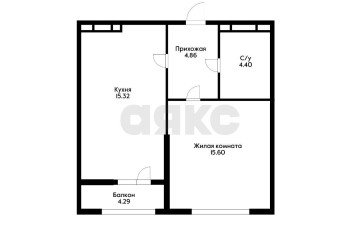 Фото №3: 1-комнатная квартира 42 м² - Краснодар, мкр. Школьный, ул. Школьная, 1