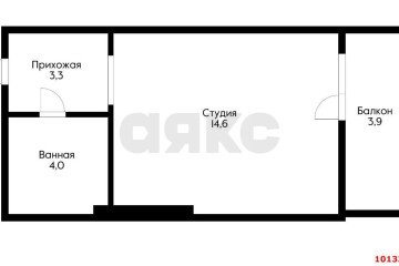 Фото №4: Студия 21 м² - Новая Адыгея, мкр. жилой комплекс Золотая линия 2, ул. Бжегокайская, 25к1