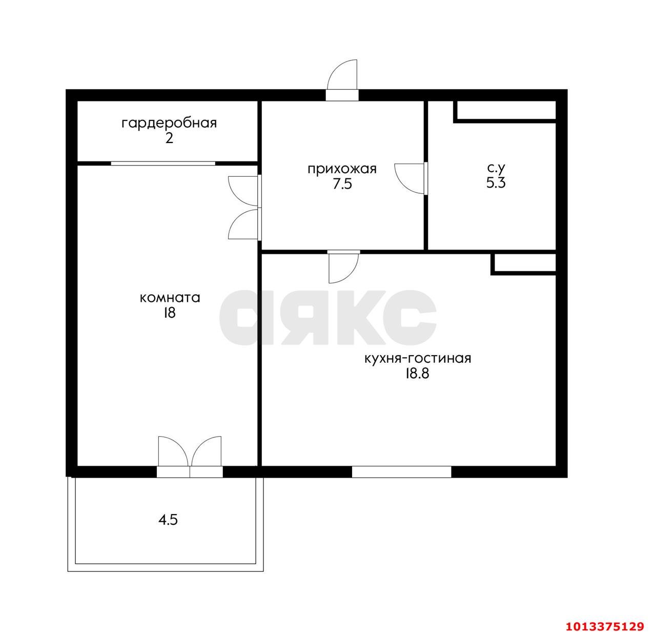 Фото №18: 1-комнатная квартира 55 м² - Краснодар, жилой комплекс Триумф, ул. имени П.М. Гаврилова, 27/1