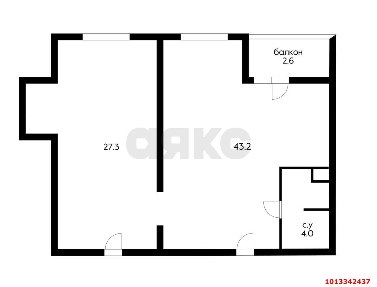 Фото №7: Торговое помещение 71 м² - Краснодар, жилой комплекс Фреш, ул. имени Валерия Гассия, 4/7к1