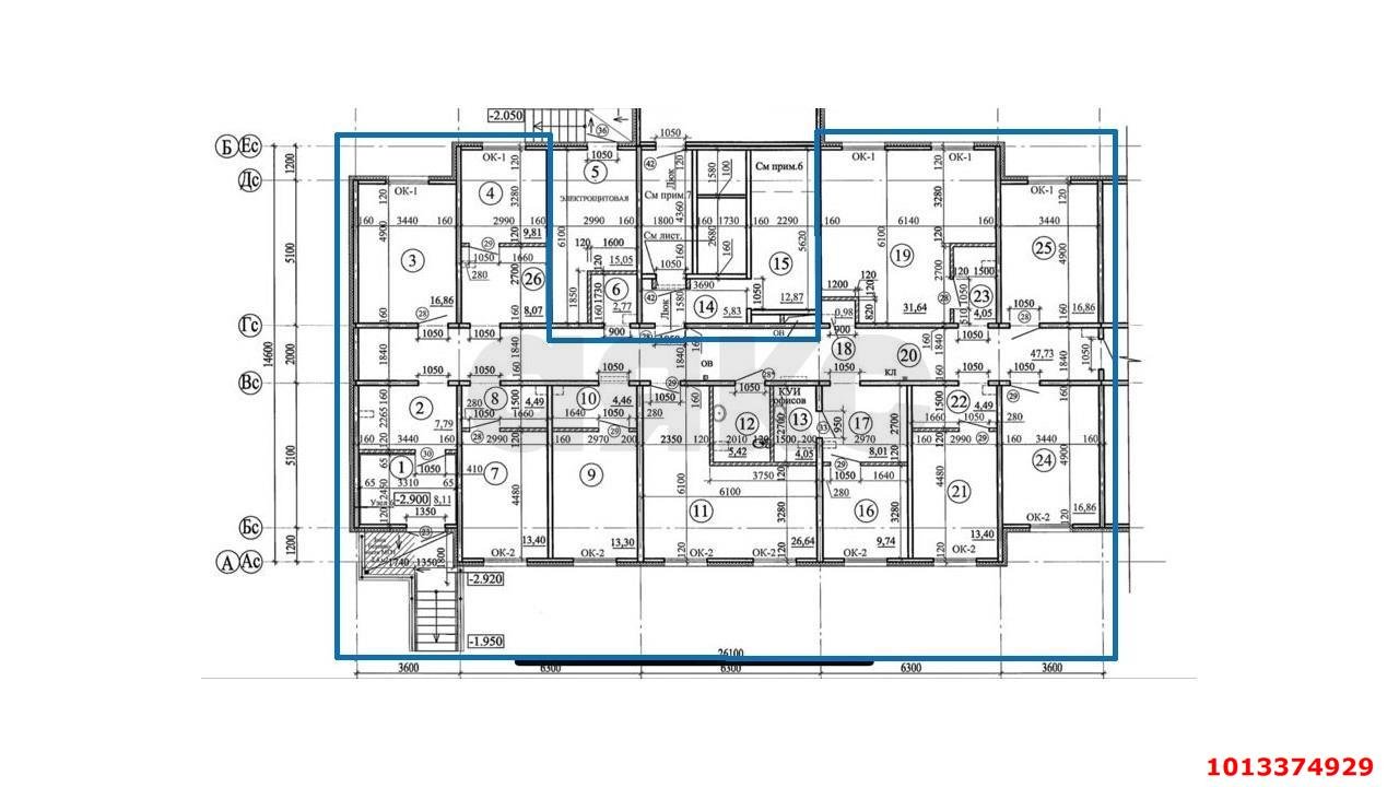 Фото №9: Торговое помещение 169 м² - Краснодар, жилой комплекс Квартал № 6, ул. имени 75-летия Победы, 26/1к1