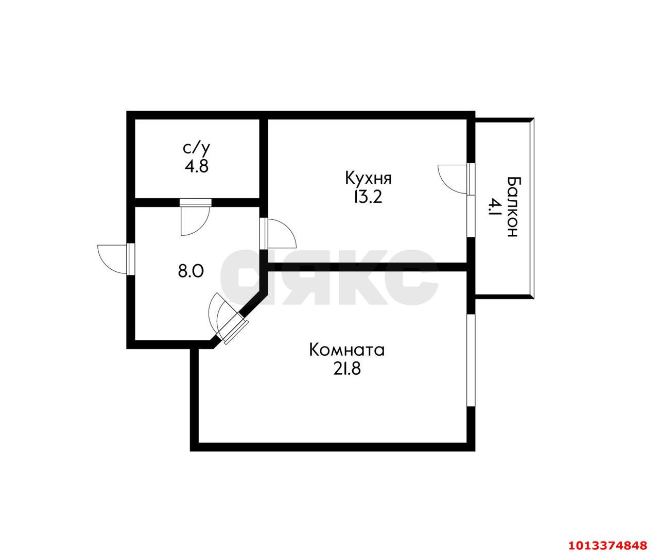 Фото №11: 1-комнатная квартира 47 м² - Краснодар, Солнечный, ул. Памяти Чернобыльцев, 6