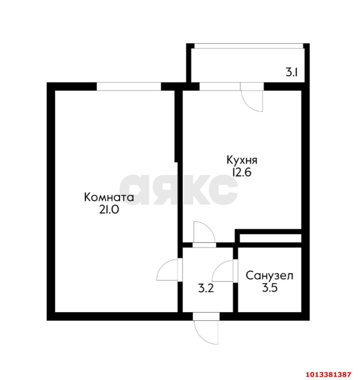 Фото №5: 1-комнатная квартира 44 м² - Краснодар, Восточно-Кругликовский, ул. Героев-Разведчиков, 26/4