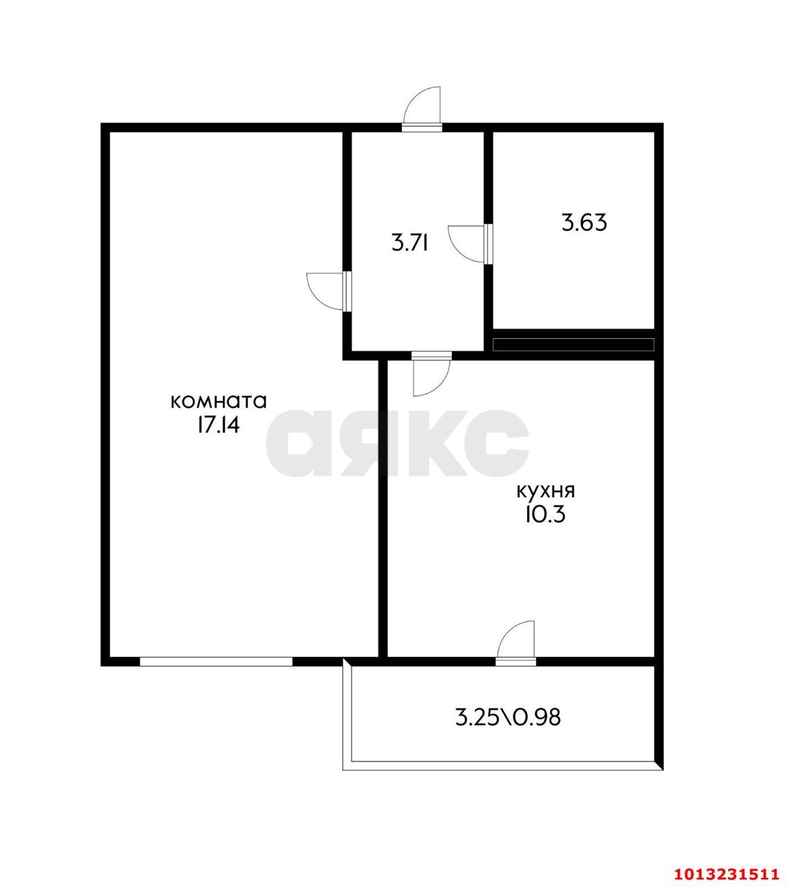 Фото №3: 1-комнатная квартира 37 м² - Краснодар, жилой комплекс Краски, ул. Краеведа Соловьёва, 6к1