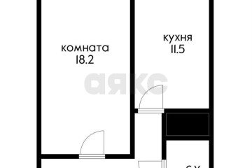 Фото №2: 1-комнатная квартира 46 м² - Краснодар, мкр. Музыкальный, ул. имени Сергея Есенина, 110/1