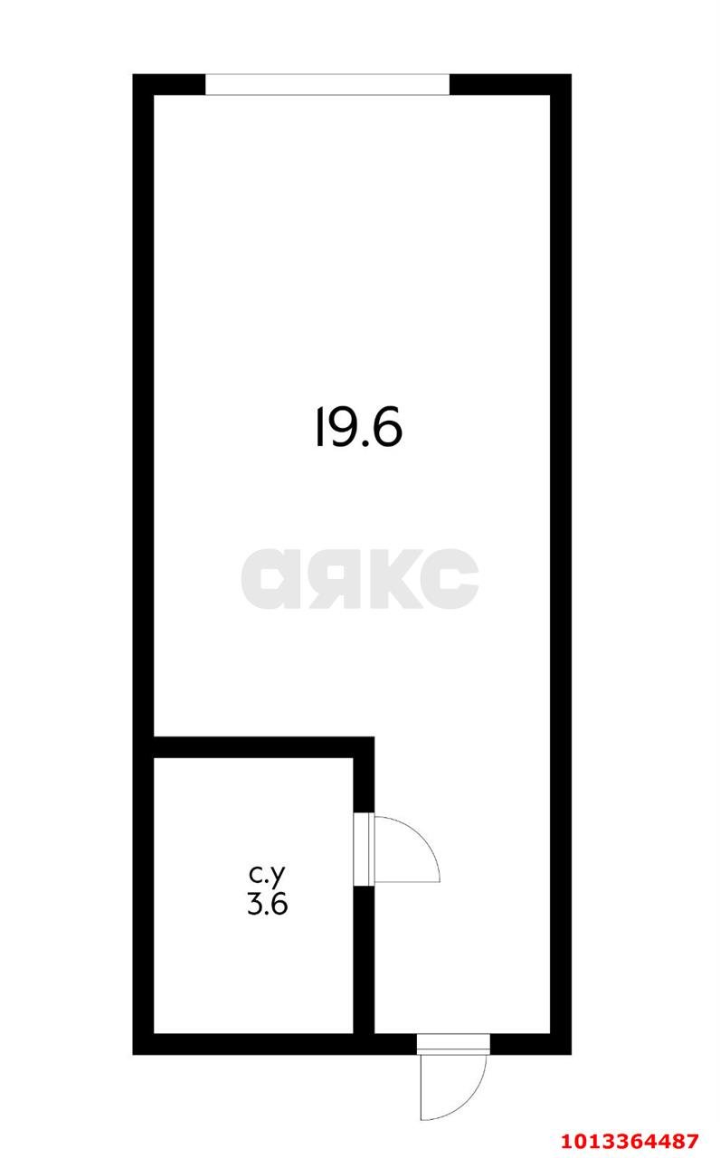 Фото №2: Студия 23 м² - Берёзовый, Витаминкомбинат, ул. 2-я Целиноградская, 38/3